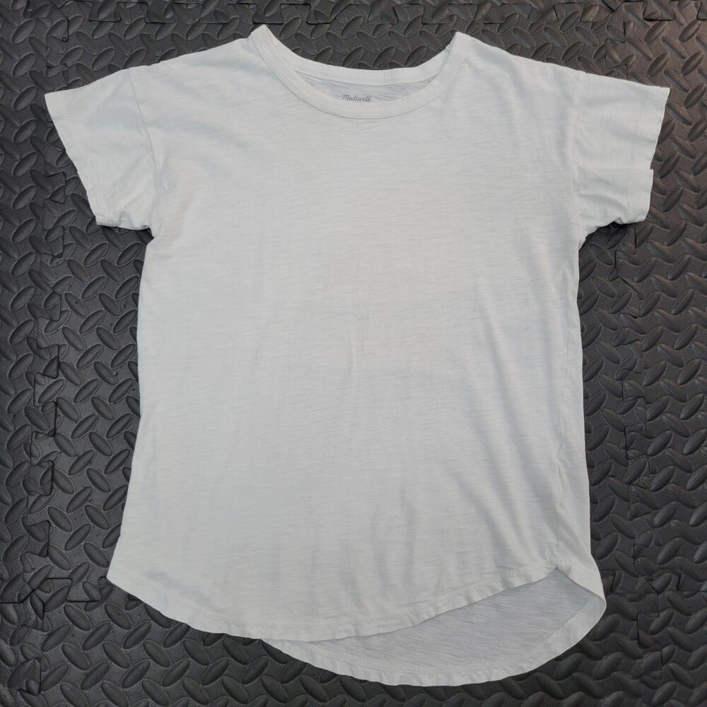 Madewell Cotton Crewneck Tee White Short Sleeve T-Shirt XXS Minimalist Essential